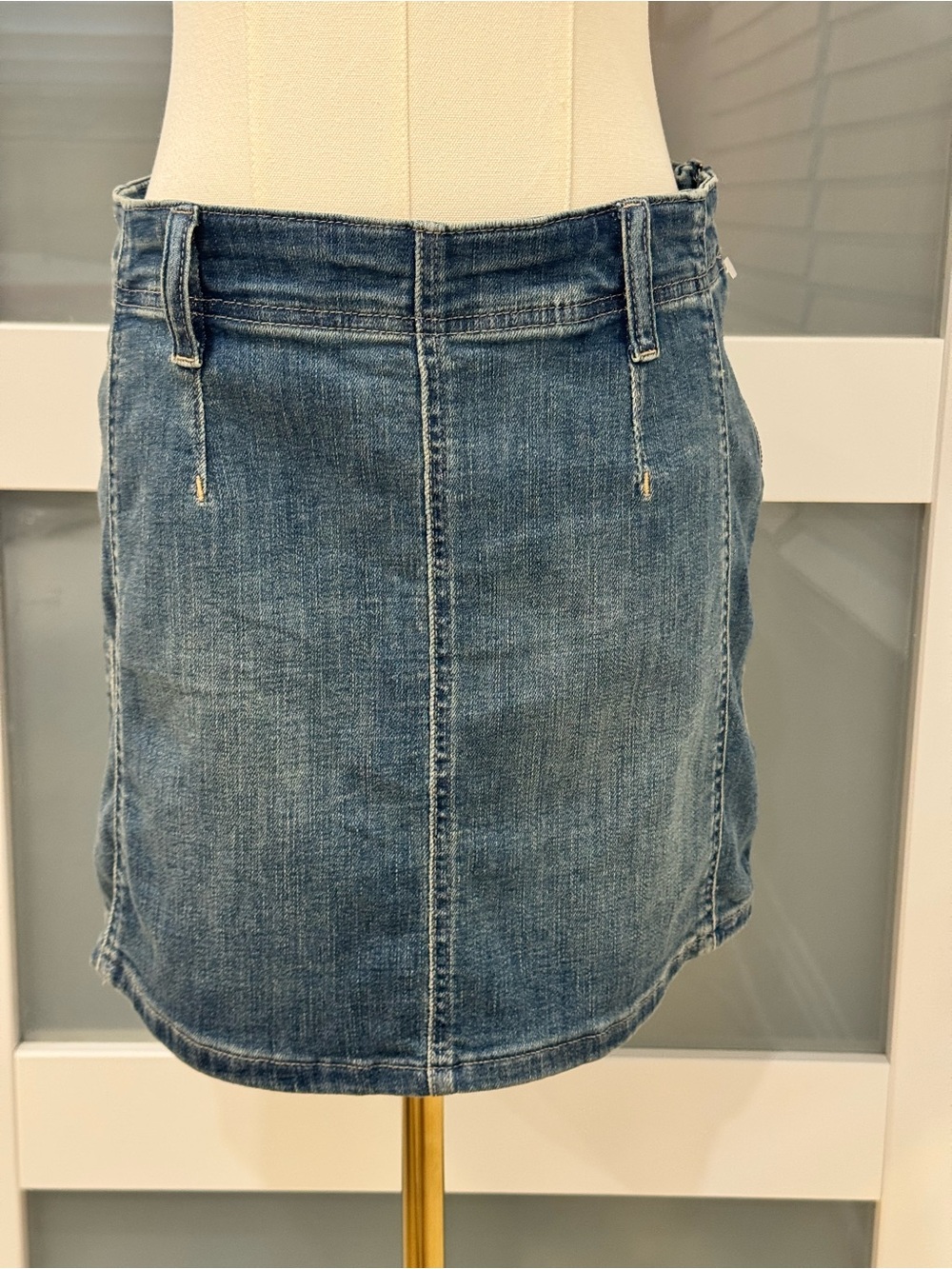 NWT🔖 Free People We The Free Daylight Denim Mini Skirt Size 27 - Picture 9 of 10